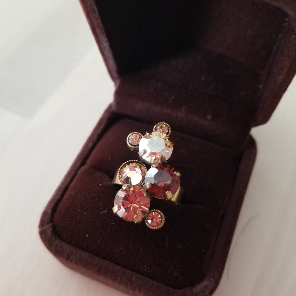 Swarovski Crystal Ring - Certified, Statement ring